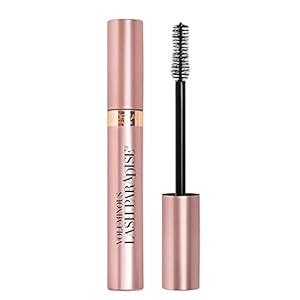 L'Oreal Paris Voluminous Makeup Lash Paradise Mascara, Voluptuous Volume, Intense Length, Feathery Soft Full Lashes, No Flaking, No Smudging, No Clumping, Blackest Black, 0.25 Fl Oz (Pack of 1)