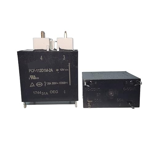 Relais électromagnétique PCF-112D1M-2A DC 12V 4 broches pour circuit imprimé