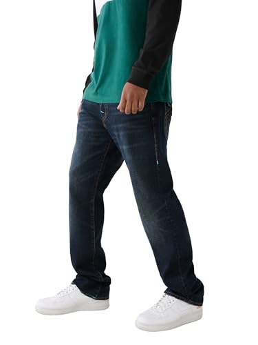 True Religion Men's Ricky Single Needle Straight Flap Jean3