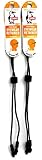 Chums 3mm Universal Fit Rope Eyewear Retainer, Black (2 Pack)