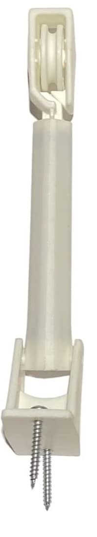 Amazing Drapery Hardware spring loaded cord tensioner for cord loops and draperies, white, 1 pack, with screws