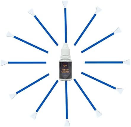 UES APC-C Camera Sensor Cleaning Kit for DSLR and Mirrorless Cameras (12 Swabs and 15ml Cleaner)