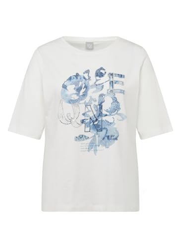 Rabe T-Shirt Floraler Print in Beige für Damen