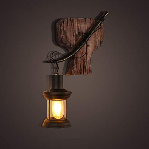 Preisvergleich Produktbild HTL Lampenlicht, Deckenleuchten, Kronleuchter, Wandlampe Dekoration Cafe Restaurant Der Kreativen Persönlichkeit Laterne Lounge Schlafzimmer In Massivholz Nachtbett Art Fashion