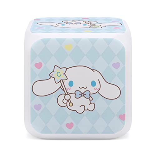 シナモロール 目覚まし時計 子供 キャラクター 目覚まし時計 子供 デジタル 置き時計 小型 かわいい アラーム時計 持ち運び めざまし時計 卓上 多機能 カレンダー 温度表示 七色バックライト 室内用 人気 プレゼント