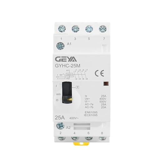 Contacteur modulaire protégeant les circuits contre la surcharge 4P 25A 230V - 4