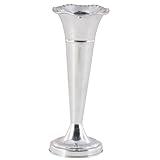 Deco 79 Aluminum Metal Flute Shaped Vase, 6