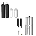 AQUA CREST AQ-TN-A Gravity Water Filter System, with Berkey® BB9-2 Black Filters & PF-2® Fluoride Replacement Filters