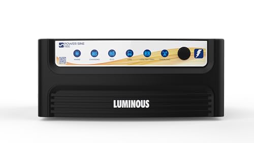 Image of Luminous Power Sine Black 1100 Sine Wave Inverter for Home,Office & Shops | 900VA Inverter | Reliable Power Backup | High Performance | Easy Installation | 36 Months Warranty