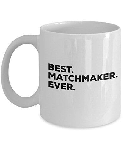 KALIDHAR Matchmaker Gifts - Best Match Maker Ever Mug Coffee Cup Printed Coffee and Tea Ceramic Mug- 320 ML Ceramic Coffee Mug 1314