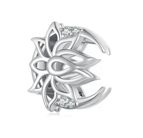 Charm de flor de loto en plata 925 para regalar en momentos especiales