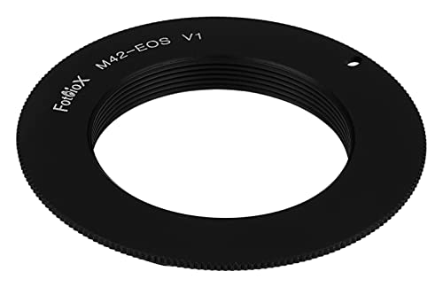 Image of Fotodiox Lens Adapter - M42 Type 1 Screw Mount SLR to Canon EOS (EF, EF-S) D /SLR Camera Body With Gen10 Focus Confirmation Chip