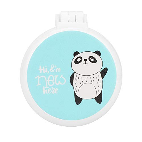 Mirror With Massage Comb, Portable Travel Cute Mirror Hair Brush Cartoon Pattern Massage Comb Folding Hair Brush for Girls(1#)