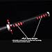 Handmade Katana,Anime Demon Slayer Tanjiro Kagura Sword,Sharp Full Tang Samurai Sword
