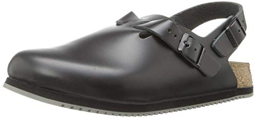 Birkenstock Unisex Professional Tokyo Super Grip Leather Slip Resistant Work Shoe,Black, 44 M EU /11-11.5 M US Men
