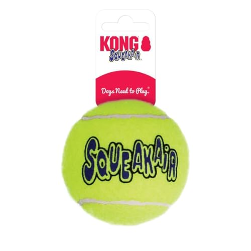 KONG Air Dog Squeaker Tennis Ball X-Large – 1 Pack – Pack of 4