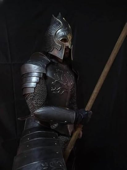 Medieval Knight Armor Set – Black Antique Full Body Infantry Suit for Halloween, LARP & Cosplay Costume