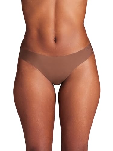 Image of Under Armour Women's 3-pack Pure Stretch No Show Thong Underwear, All-day Comfort & Ultra-soft Fit