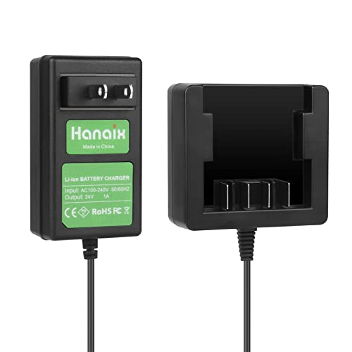 Hanaix 24V Battery Charger for Greenworks 29842 Compatible with Greenworks 24V Battery Charger (Li-ion