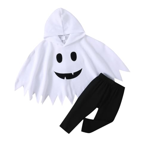 Disfraz Infantil de Fantasma con Capucha para Niños y Niñas miniatura 1