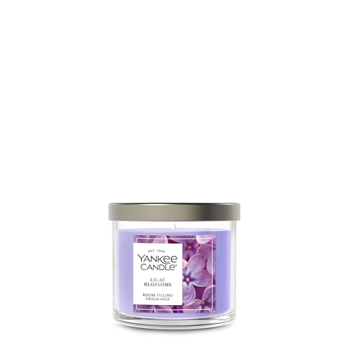 Yankee Candle Small Tumbler Scented Candle Lilac Blossoms 4.3 oz Premium Plant Wax Blend Up to 40 Hour Burn Time