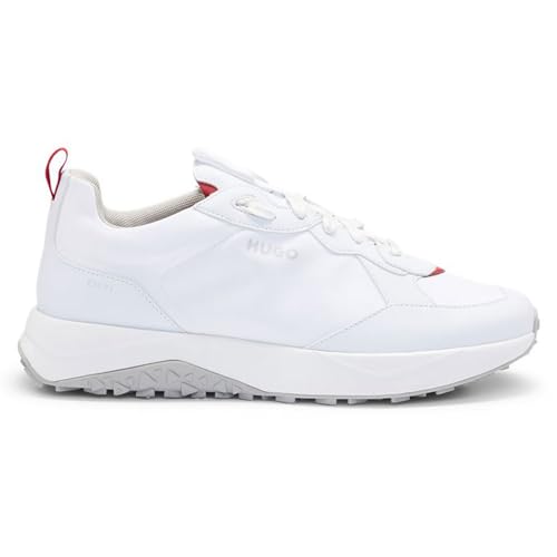Image of HUGO Mens Running Style Mix Material Sneakers