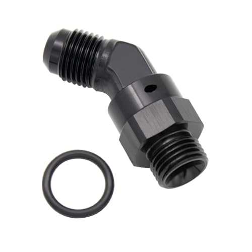 Adaptador AN6 macho a 6AN ORB de 45 grados para tuberías de combustible 3
