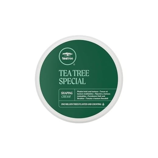 Tea Tree Shaping Cream, Hair Styling Cream, Long-Lasting Hold, Matte Finish, For All Hair Types, 3 oz