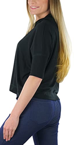 Image of ToBeInStyle Women's Classic Knit Fold Over Turtleneck Pullover