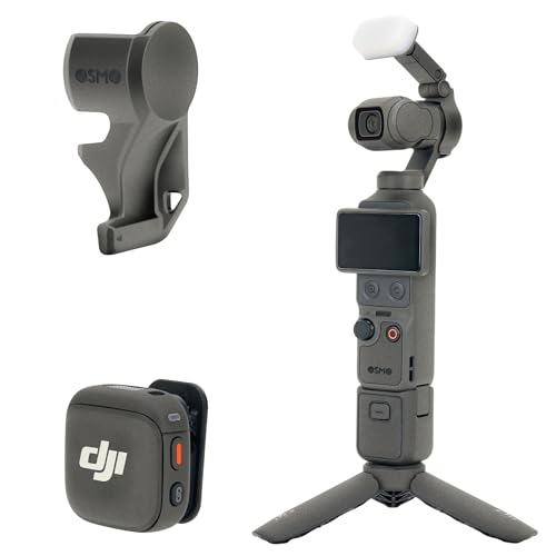 JJC �J�����{�̕ی�t�B���� DJI Osmo Pocket 4 �N���G�C�^�[ �R���{��p 3M�ޗ� �C�A�[�� �O���b�v�̓A�b�v �Ղ��c��Ȃ� ���^�݌v �ώC�� �ϖ��� ����h�~ �h�� �J�X�^���t�B�b�g �J�����{�f�B�ی�X�L�� �}�b�g�O���[�A���~�j�E��