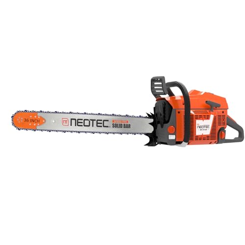 120cc Gas Powered Chainsaw with 36 Inch Bar, 8.4hp 6.2kw Big Large Chain saw 2-cycle Motosierra De...