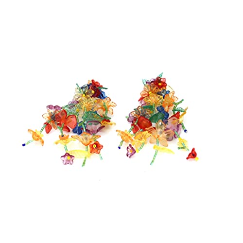 Plant Flower Earrings for Women, Colorful Flower Tassel Earrings for Girls, Rainbow Flower Floral Statement Dangle Earrings Hypoallergenic, Beaded Flower Leaf Cluster Drop Earrings, Cute Flower Petal Bohemian Earrings Studs, Flower Plant Jewelry Gifts Funny Earrings3