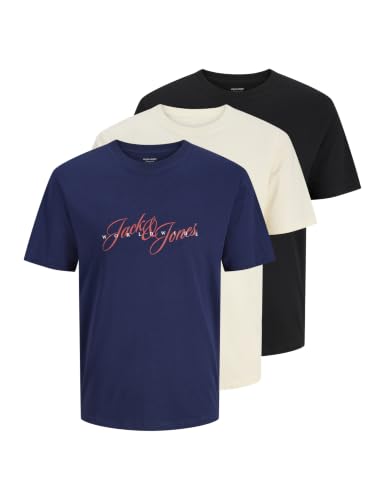 JACK & JONES Jorinwood Tee Ss Crew Neck FST 3Pk Mp – Ansicht 1