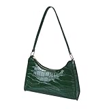 Retro shoulder bag for Women, Classic Clutch Shoulder Bag Large Capacity Handbag for Daily Use Shopping (Green)