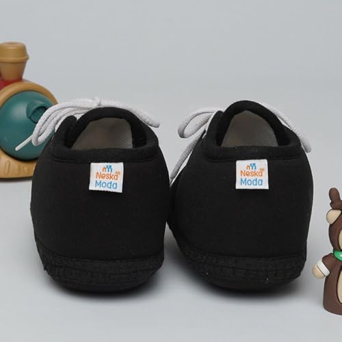 Image of Neska Moda 6 To 12 Months Baby Boys & Baby Girls Cute Soft Cotton Pre-Walker Lace Booties-BT4713