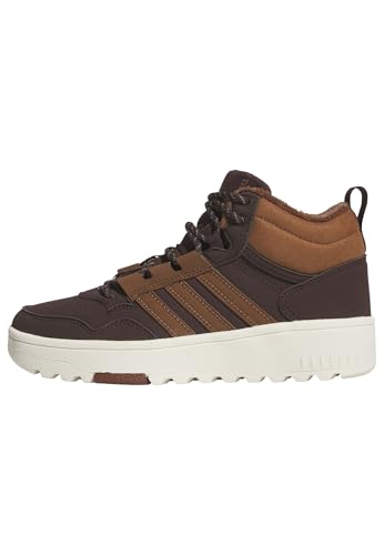 adidas Unisex-Kids Hoops 4.0 Mid Top, Shadow Brown/Supplier Colour/Off White, 4.5