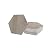 Avant Decor | Stone Composite Hexagon Wood Grain | Peel and Stick Kitchen Backsplash Tiles | Stick On Wall Tiles | Easy DIY Installation | 6” x 6.9” | Single Tile