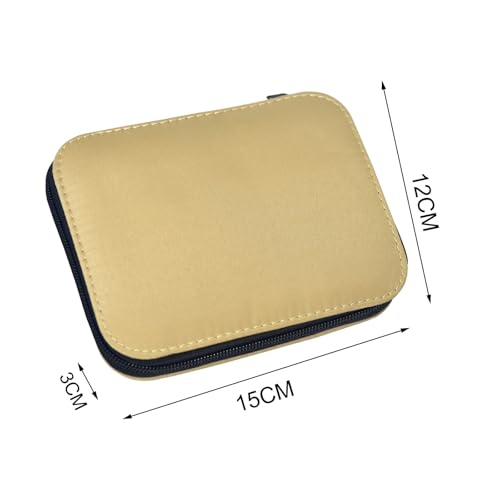 Image of Sewing Kit with Case Portable Sewing Supplies for Home Traveler, Adults, Beginner, Emergency, Contains 18 Sewing Thread, Scissors, Needles, Measure etc,Very Light Tan