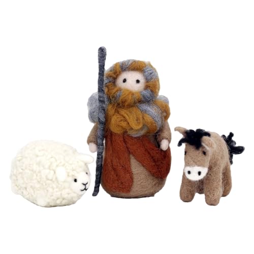 Idée cadeau festive originale : kit de création berger en feutre pour petits et grands artistes