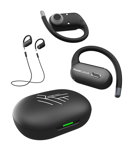 PowerLocus Open Ear Headphones, Wireless Open-Ear Earbuds with Enhanced AI Microphones,12x17mm Deep Bass Drivers, Bluetooth Earbuds with Ear Hooks for More Comfort,Waterproof Sports Neckband Earphones PowerLocus Open Ear Headphones, Wireless Open-Ear Earbuds with Enhanced AI Microphones,12x17mm Deep Bass Drivers, Bluetooth Earbuds with Ear Hooks for More Comfort,Waterproof Sports Neckband Earphones