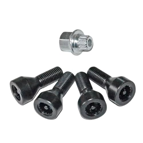 Tuercas de rueda de repuesto M14x1.25 con llave de seguridad para E87 Lci
