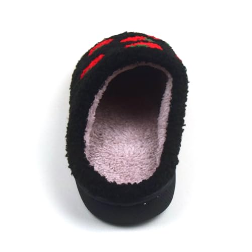 Image of FAYUEKEY House Slippers for Women Fuzzy Mens Fruit Series Strawberry Memory Foam slippers Bedroom Shoes