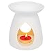 Ivenf Tear Drop Vase Shape Ceramic Tea Light Holder, Aromatherapy Essential Oil Burner, Wax Melt Warmer