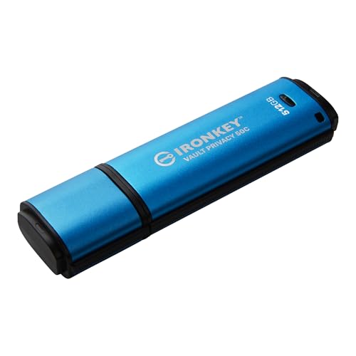 Image of Kingston Ironkey Vault Privacy 50 USB-C 512GB Encrypted Flash Drive | FIPS 197 Certified | XTS-AES 256-bit | BadUSB and Brute Force Protection | Mult-Password Option | IKVP50C /512GB