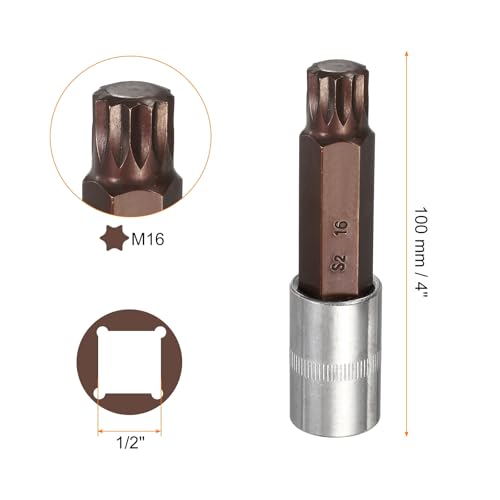 Llaves de vaso M16 fabricadas en resistente acero S2 y CR-V 3