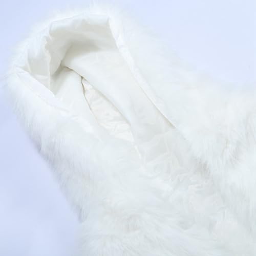 Mens Faux Fur Coat Jacket Mid Winter Warm Thicken Furry Overcoat Solid Color Long Sleeve Fluffy Fur Y2K Outerwear4