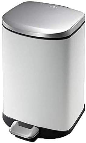 Garbage Bin Silent Trash Bin Household Stainless Steel Bathroom Living Room Bedroom with Lid Pedal Trash Can Bathroom