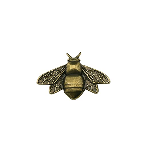 Abeille en cuivre statuette rétro pour décorer un bureau ou salon zen