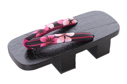 Kawaii-Story K-G-25-11 Rosa Flores Negro Madera Japón Geta Doble Tacón Sandalia con Tabi Socks, Kimono Geisha Zapatos Chanclas, Rosa., 40 EU Ancho Kawaii-Story K-G-25-11 Rosa Flores Negro Madera Japón Geta Doble Tacón Sandalia con Tabi Socks, Kimono Geisha Zapatos Chanclas, Rosa., 40 EU Ancho