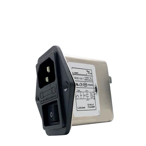 Filtre d'alimentation CW2B 10A avec fusible triphasé monophasé 220V AC